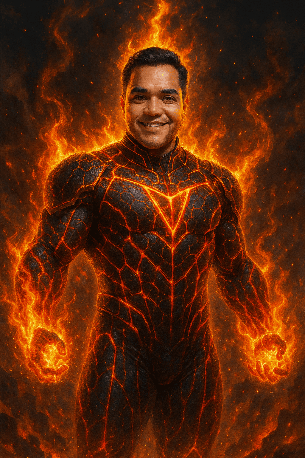 Superhéroe de fuego