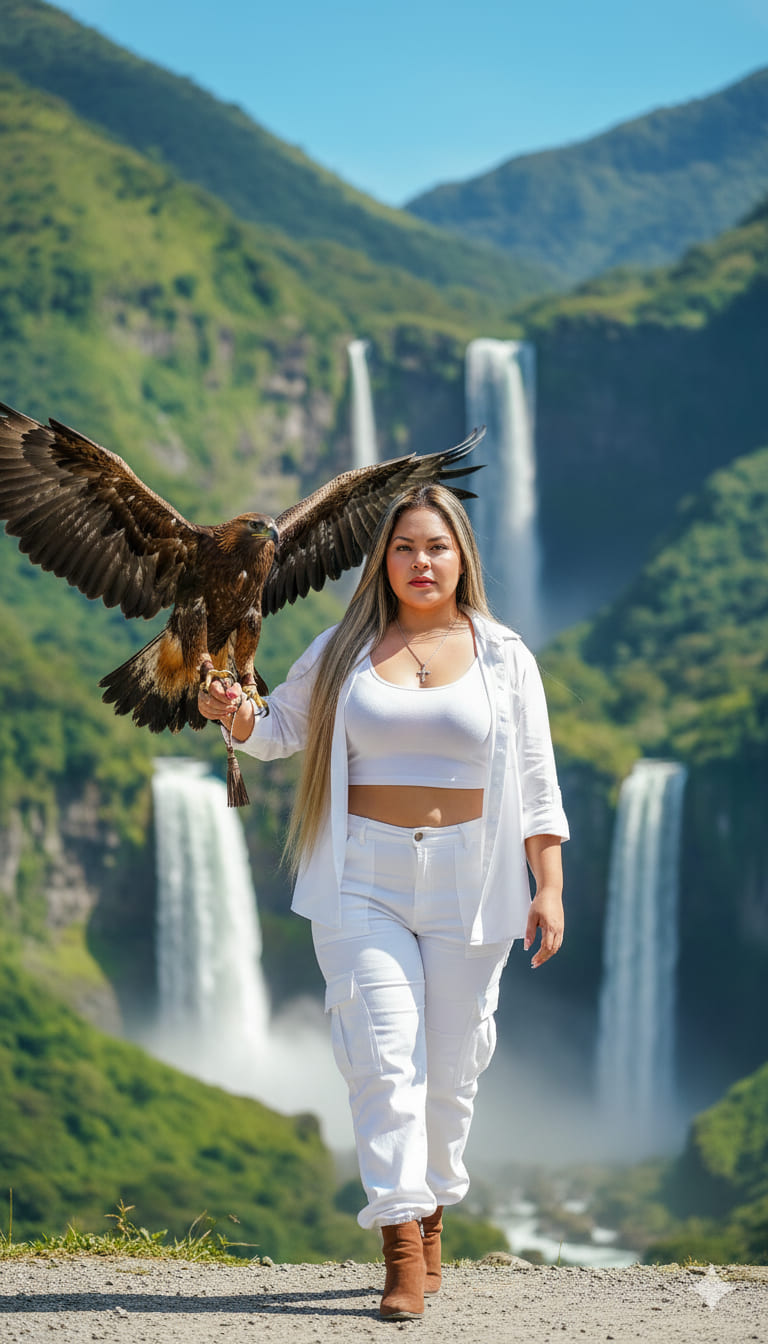 Mujer con Aguila
