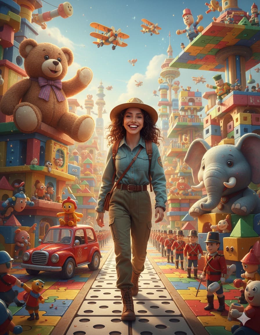 Explorando una Ciudad de Juguetes Vivientes”