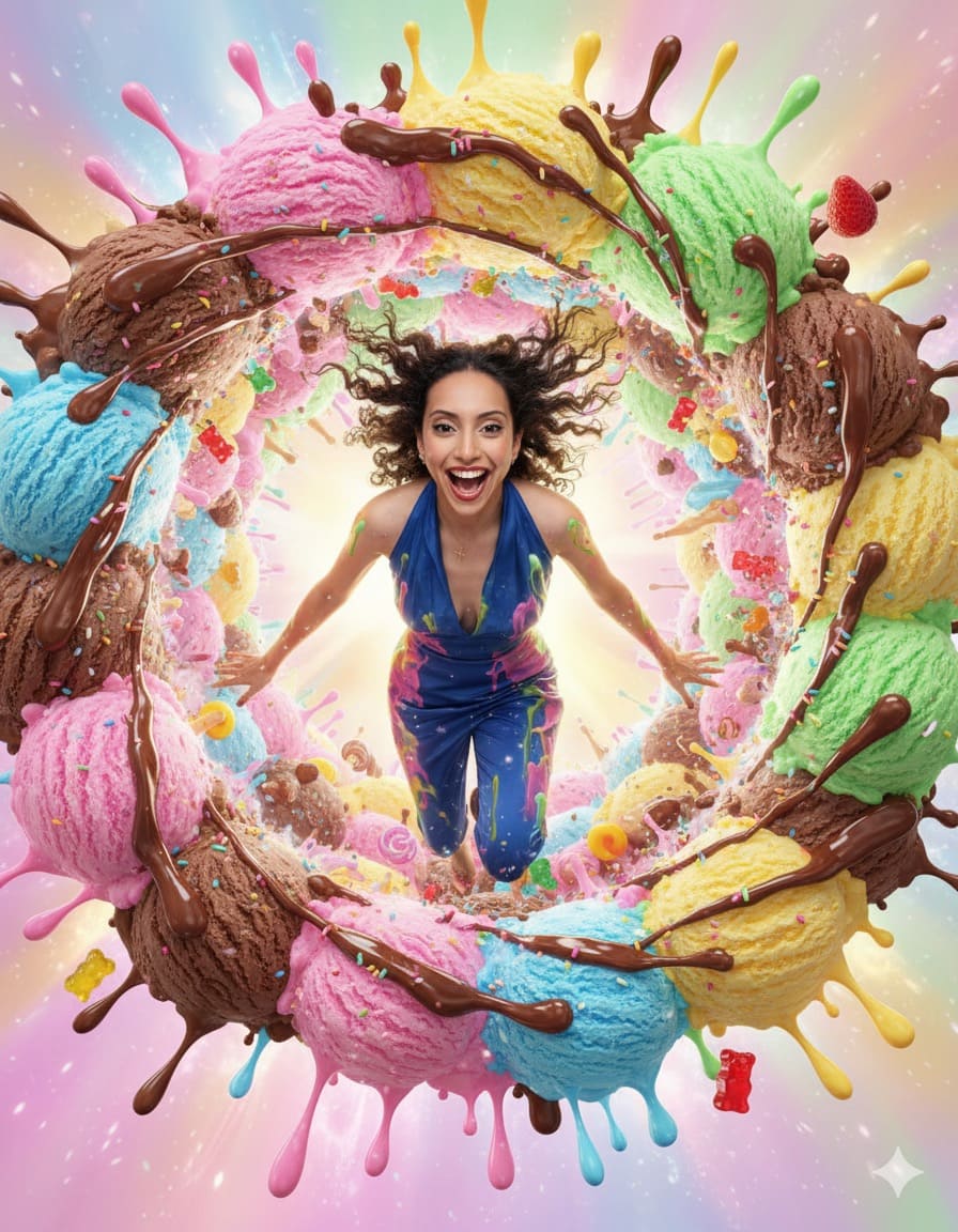 Atravesando un Portal de Helado”