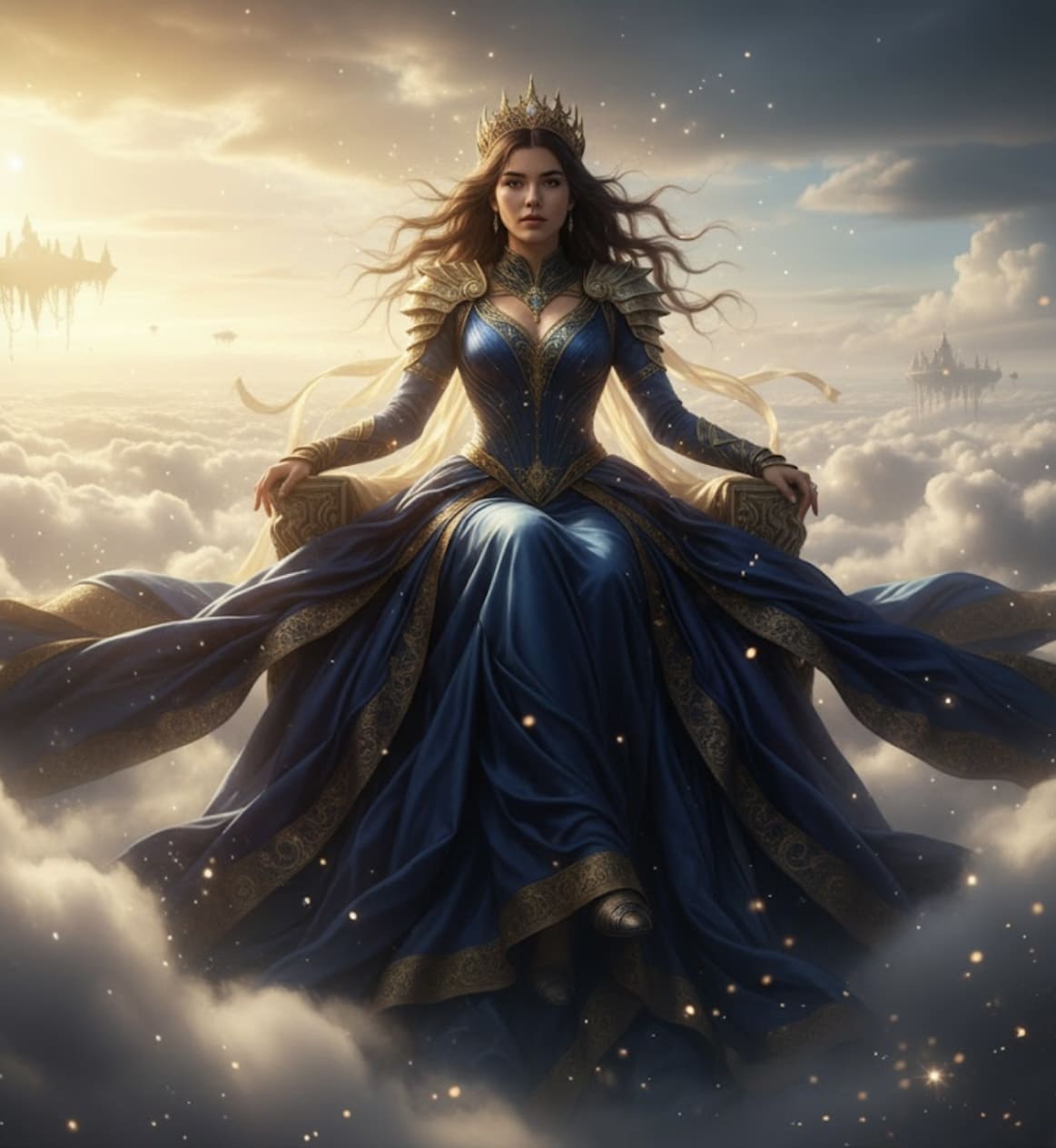 Reina en trono celestial