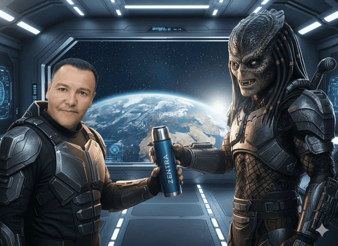 Regalando termo a depredador