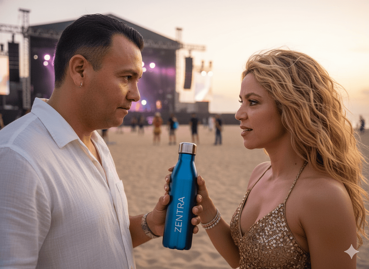 Regalando Termo a Shakira