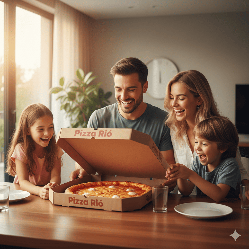 Familia compartiendo 