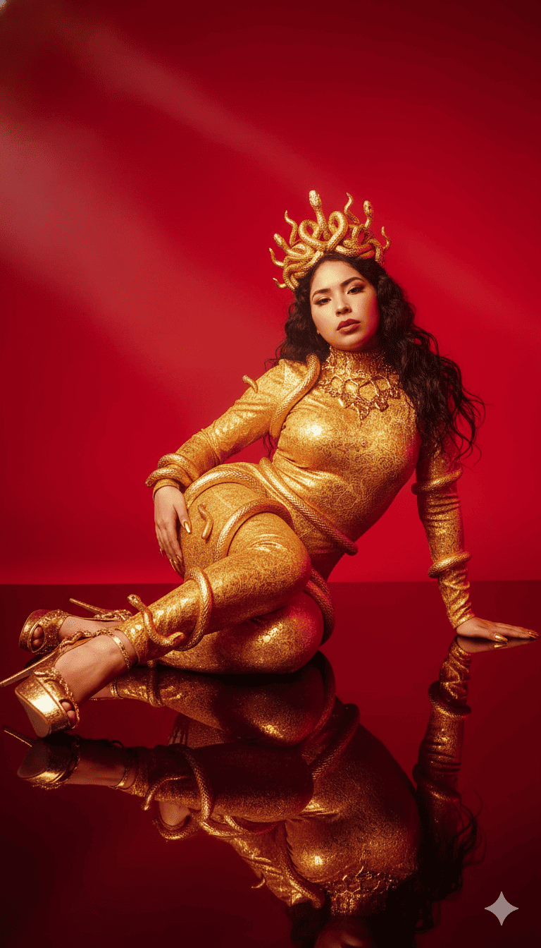 Mujer medusa seductora