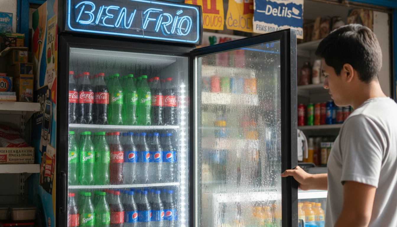 Refrigerador de bebidas heladas en verano cruceño
