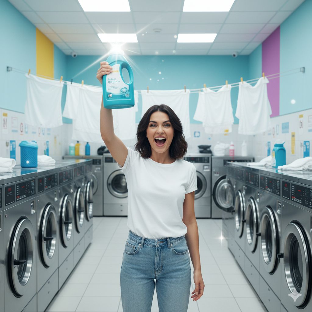 Detergente héroe de la lavandería