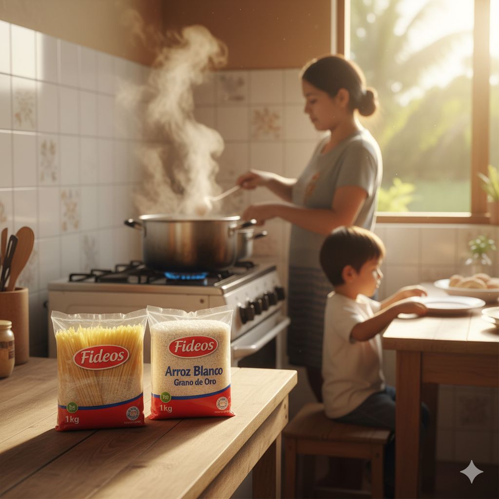 Pack de fideos y arroz del día a día