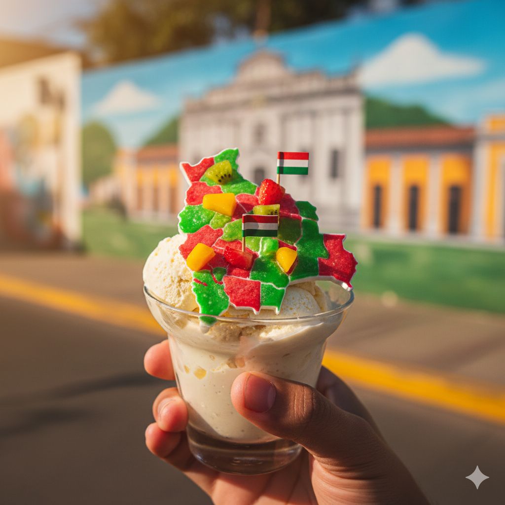 Helado mapa de Santa Cruz