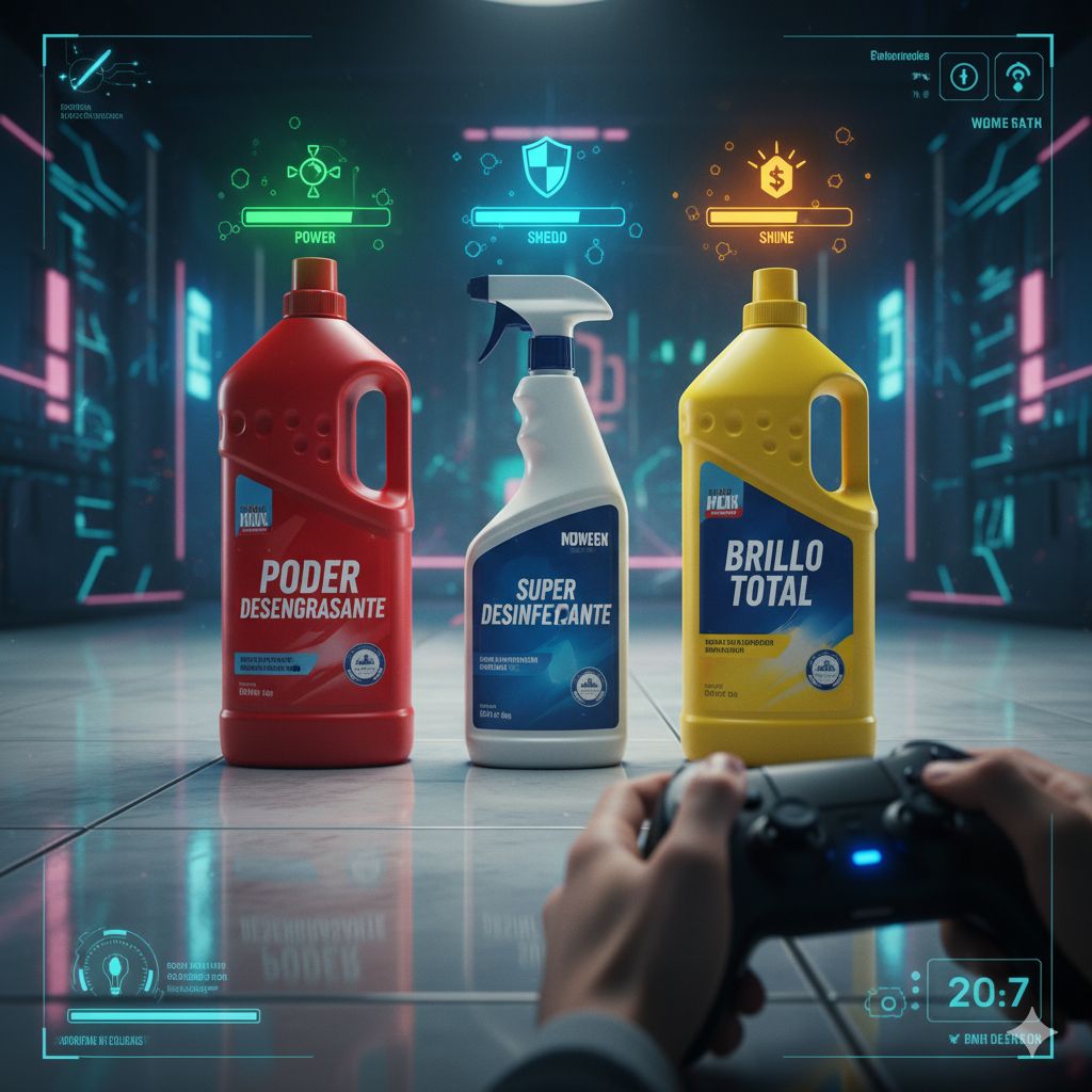 Kit limpieza modo videojuego