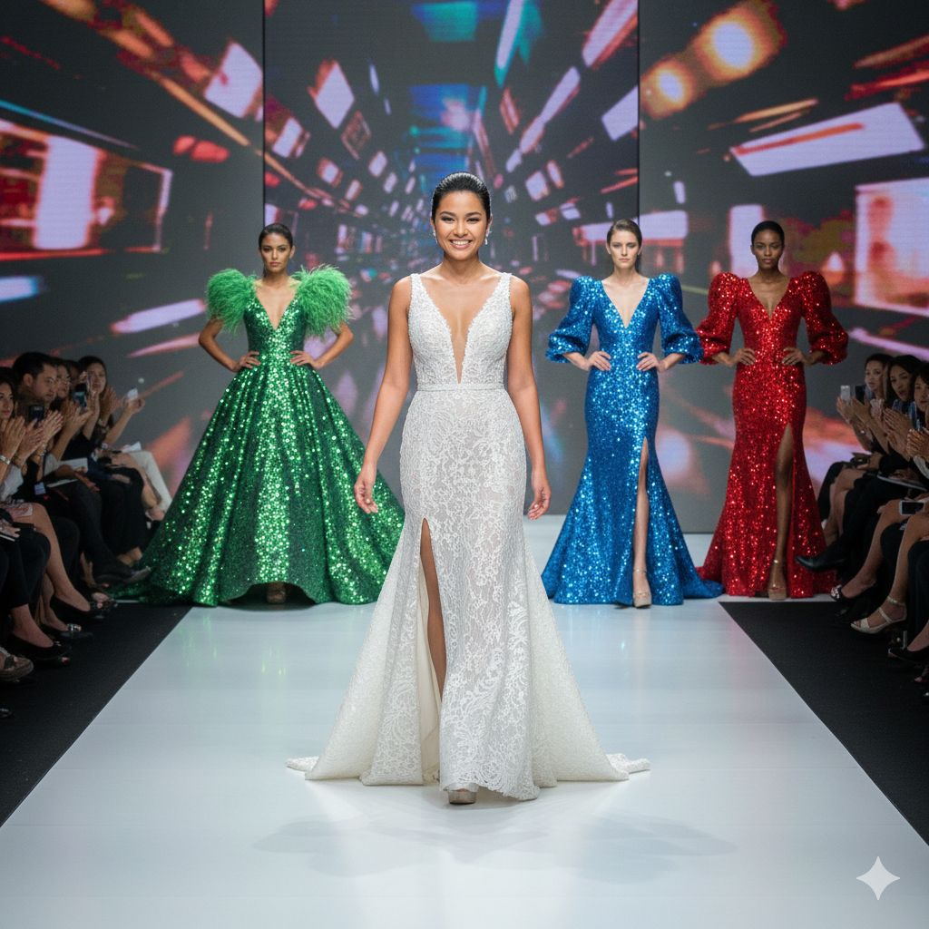 Diseñadora de modas en Paris Fashion Week