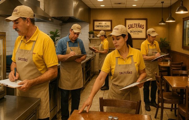 Trabajando en unas Salteñas