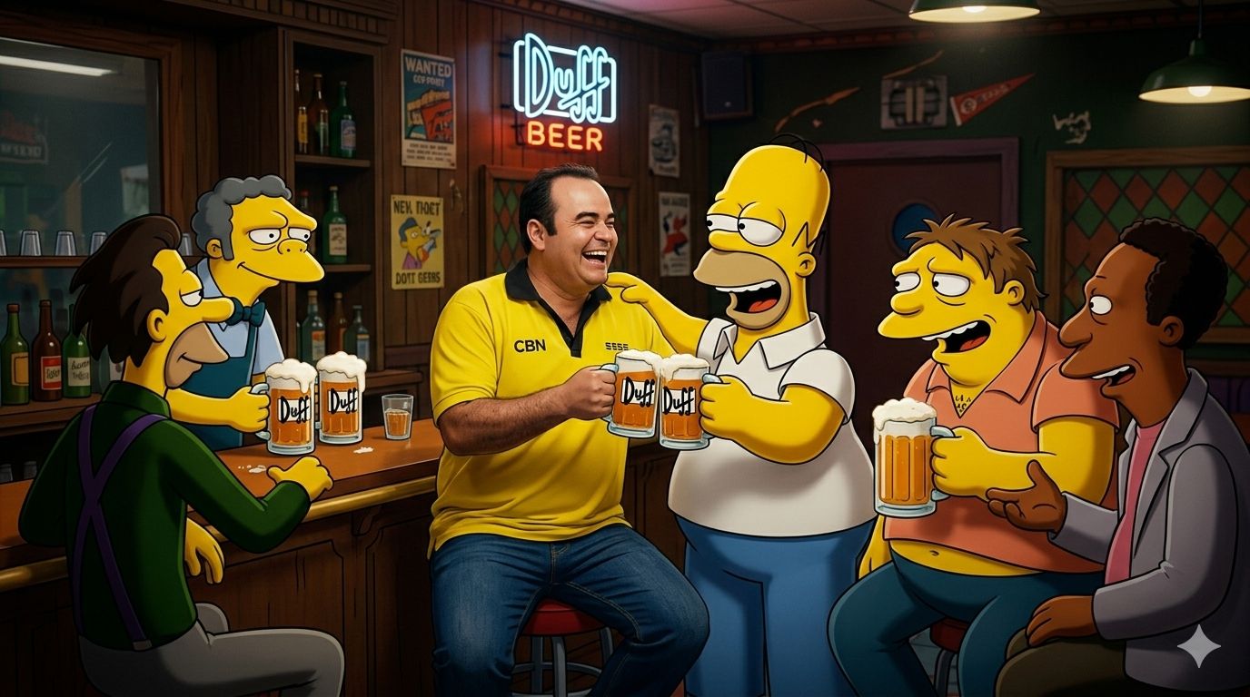 Compartiendo en el BAR DE MOE´S