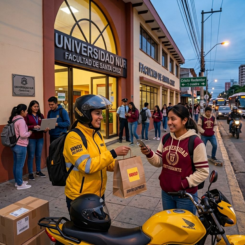 Tu pedido Yango llega donde estés, ¡incluso a la U!