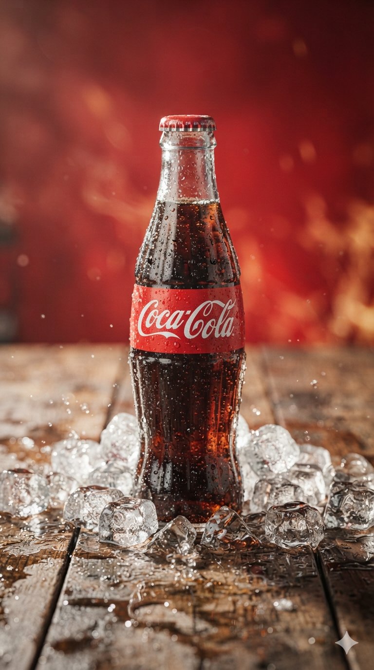 Coca-Cola en una mesa