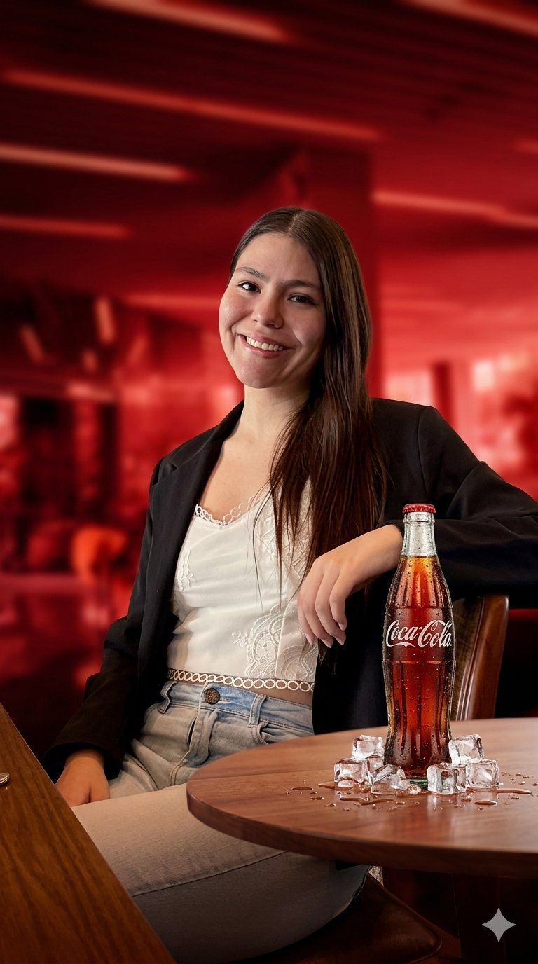 Coca-Cola en la mesa