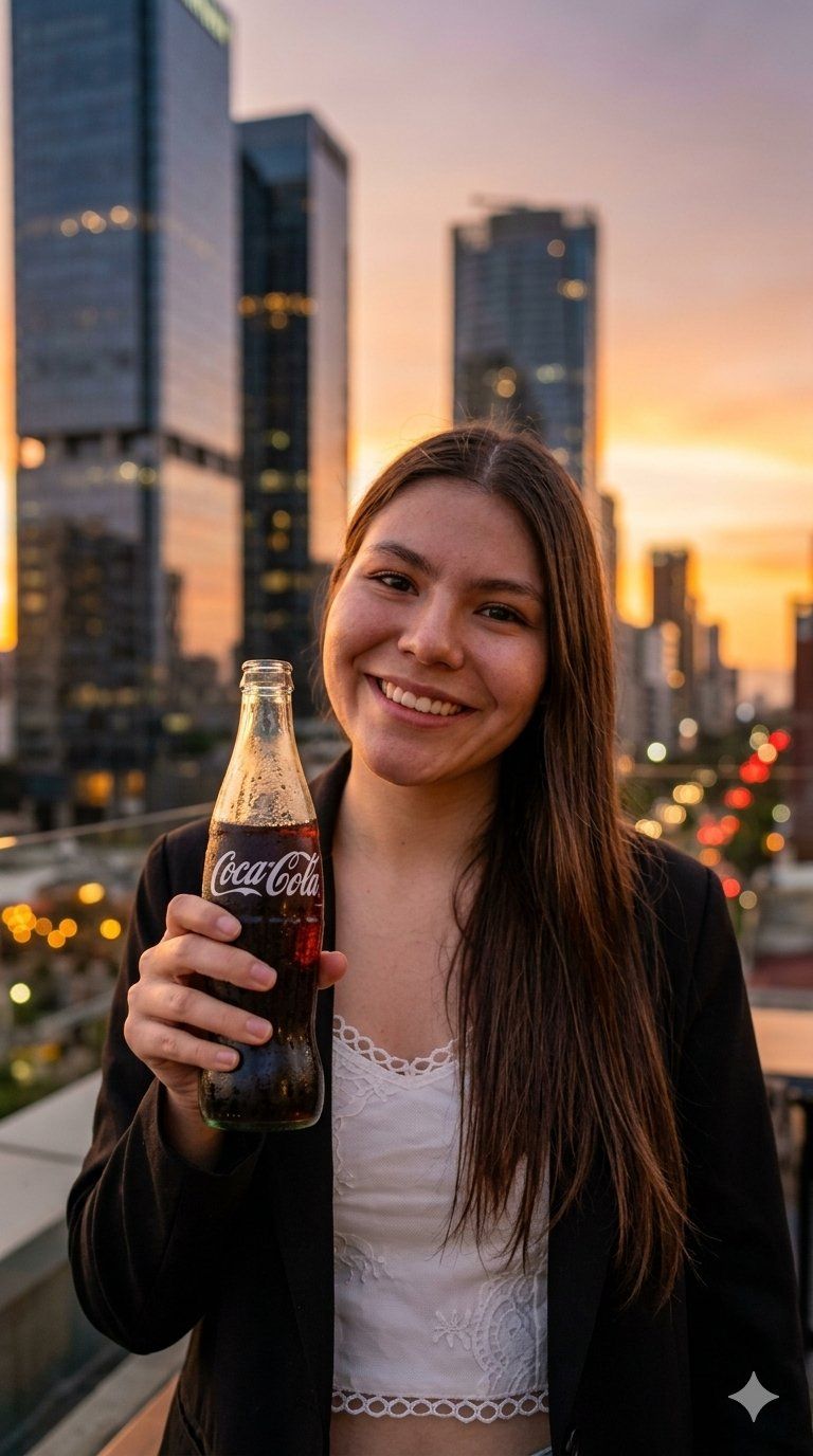     Coca-Cola en la terraza