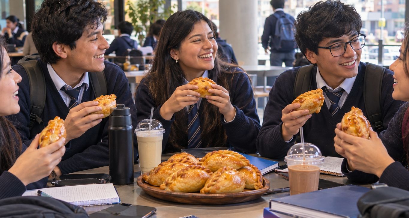 Merienda despues del desfile