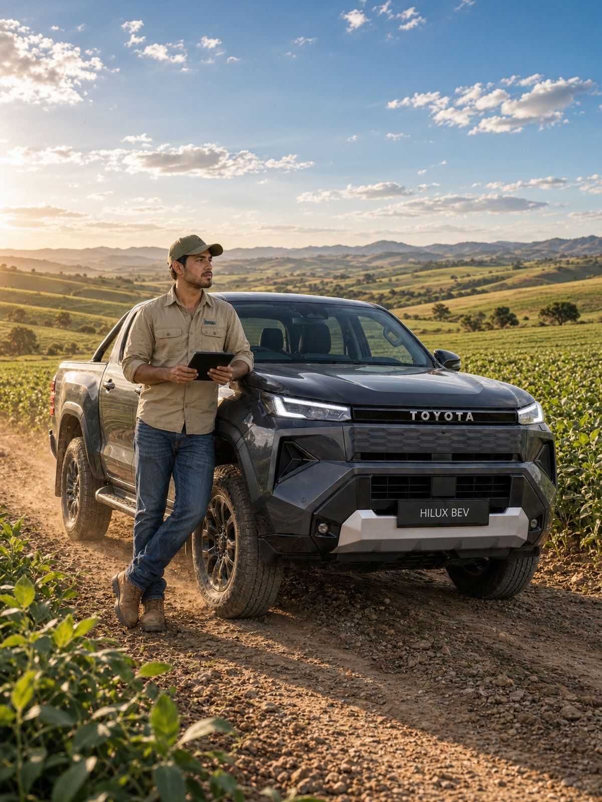 Hilux BEV — campo / trabajo