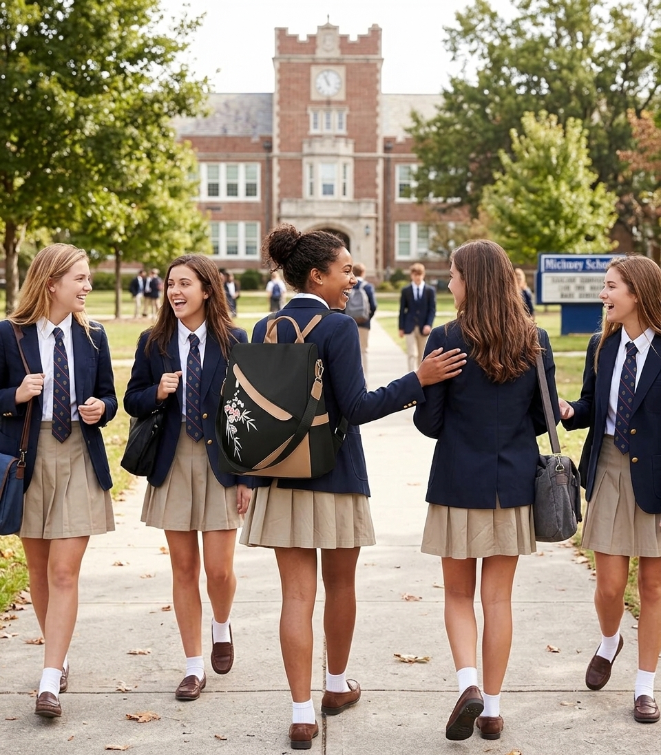 AthelNey School Backpack Lifestyle – High School Campus